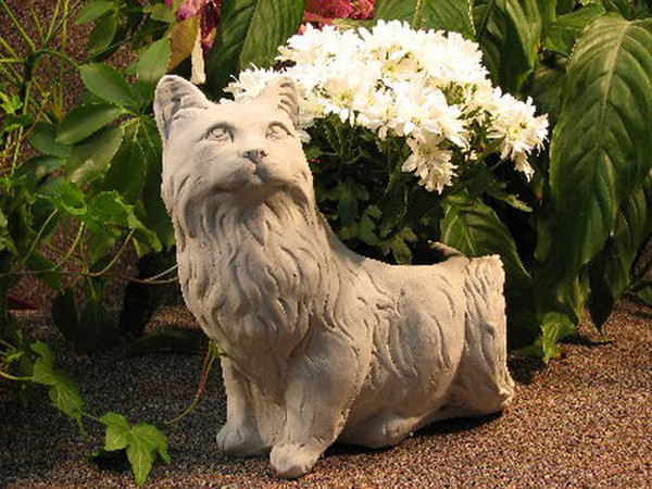 Cat Planter Garden Statue Cast Stone